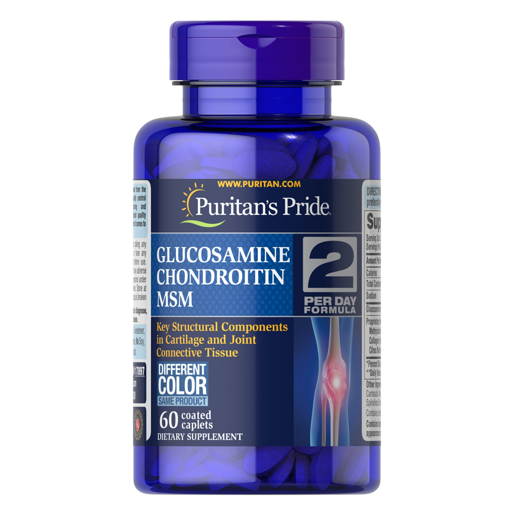 Puritan's Pride  Triple Strength Glucosamine , Chondroitin & MSM Joint Soother® / 60 Caplets