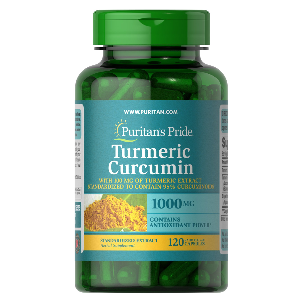 Puritan's Pride Turmeric Curcumin with Bioperine 1,000 mg / 120 Capsules