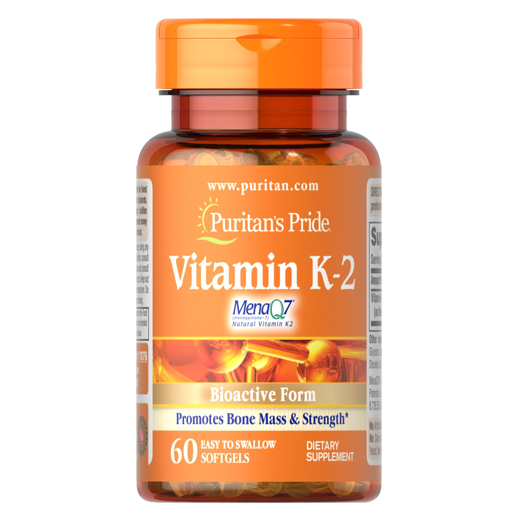 Puritan's Pride  Vitamin K-2 (MenaQ7) 50 mcg / 60 Softgels