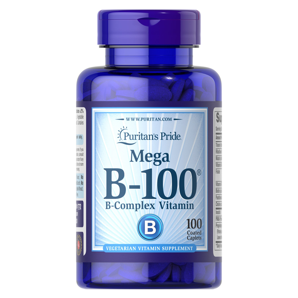 Puritan's Pride Mega Vitamin B-100® Complex / 100 Caplets