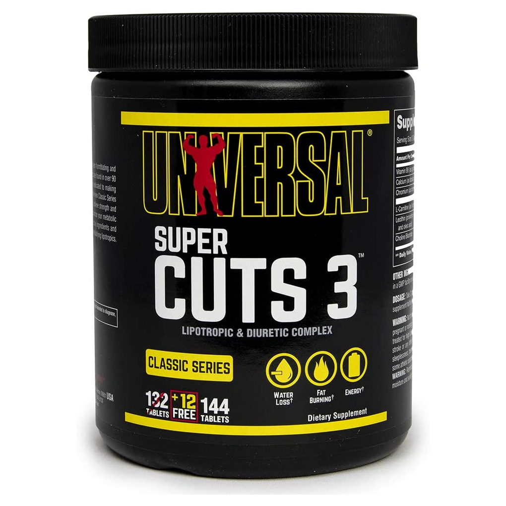 Universal Nutrition Super Cuts 3 / 144 Tablets