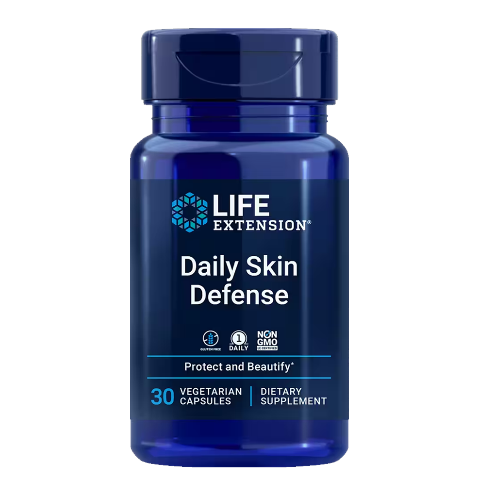 Life Extension Daily Skin Defense / 30 Vegetarian Capsules
