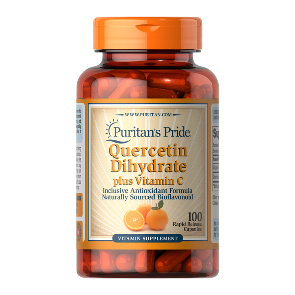 Puritan's Pride Quercetin Plus Vitamin C 250 mg/700 mg / 100 Capsules