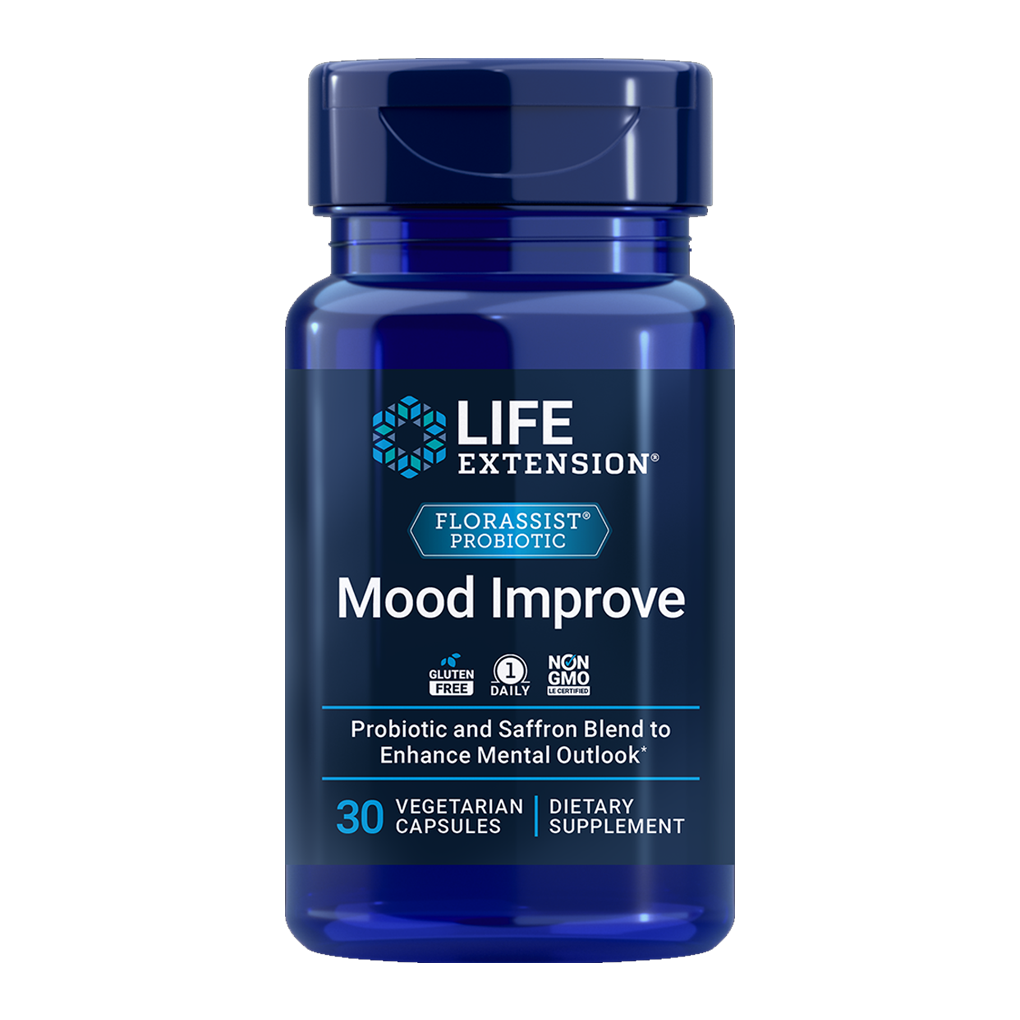 Life Extension  FLORASSIST® Mood Improve / 30 Vegetarian Capsules