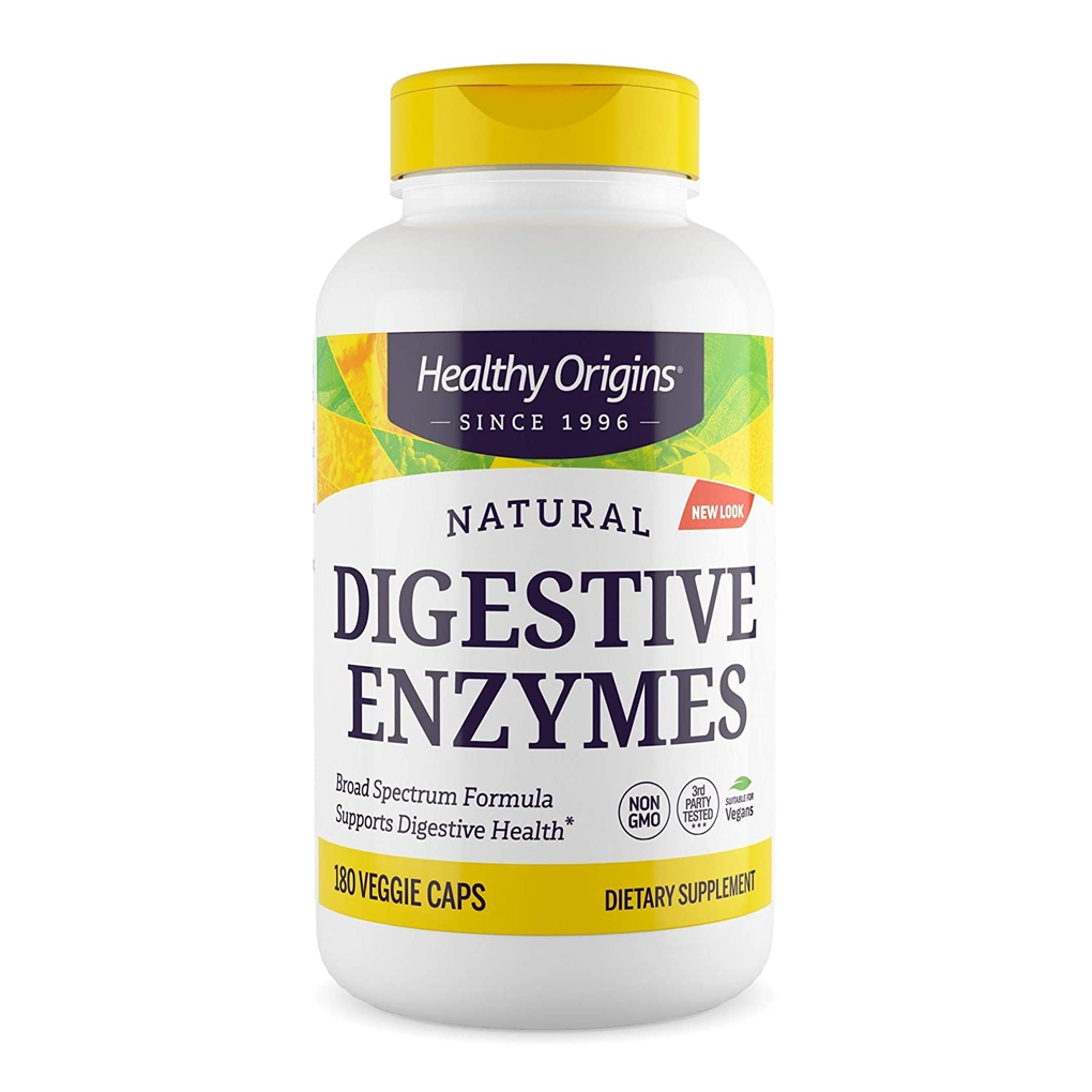 Healthy Origins Digestive Enzymes (NEC) Broad Spectrum / 180 Veg Caps