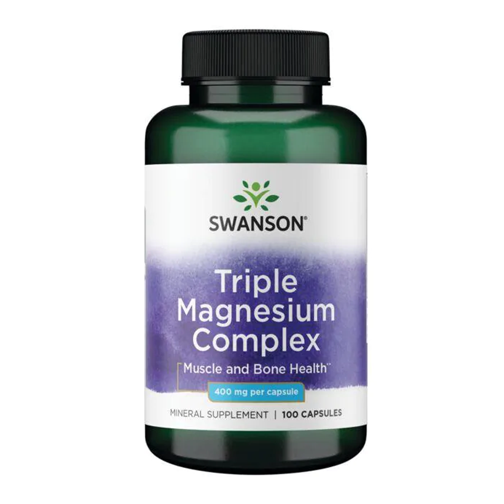 Swanson Premium  Triple Magnesium Complex  400 mg / 100 Capsules