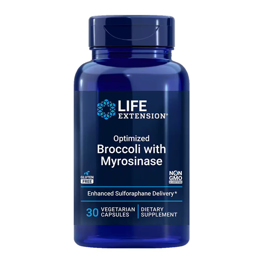 Life Extension Optimized Broccoli with Myrosinase / 30 Vegetarian Capsules