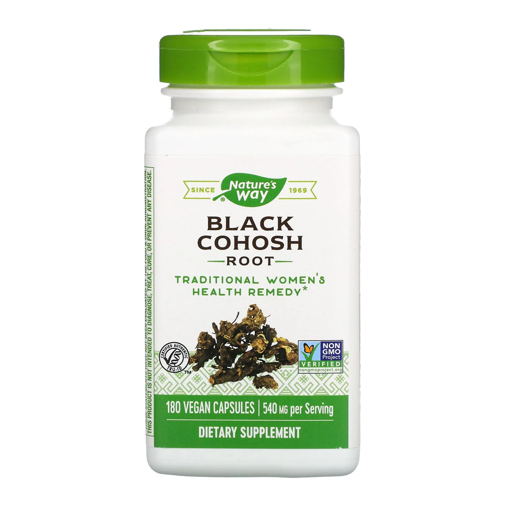 Nature's Way, Black Cohosh Root, 540 mg / 180 Vegan Capsules