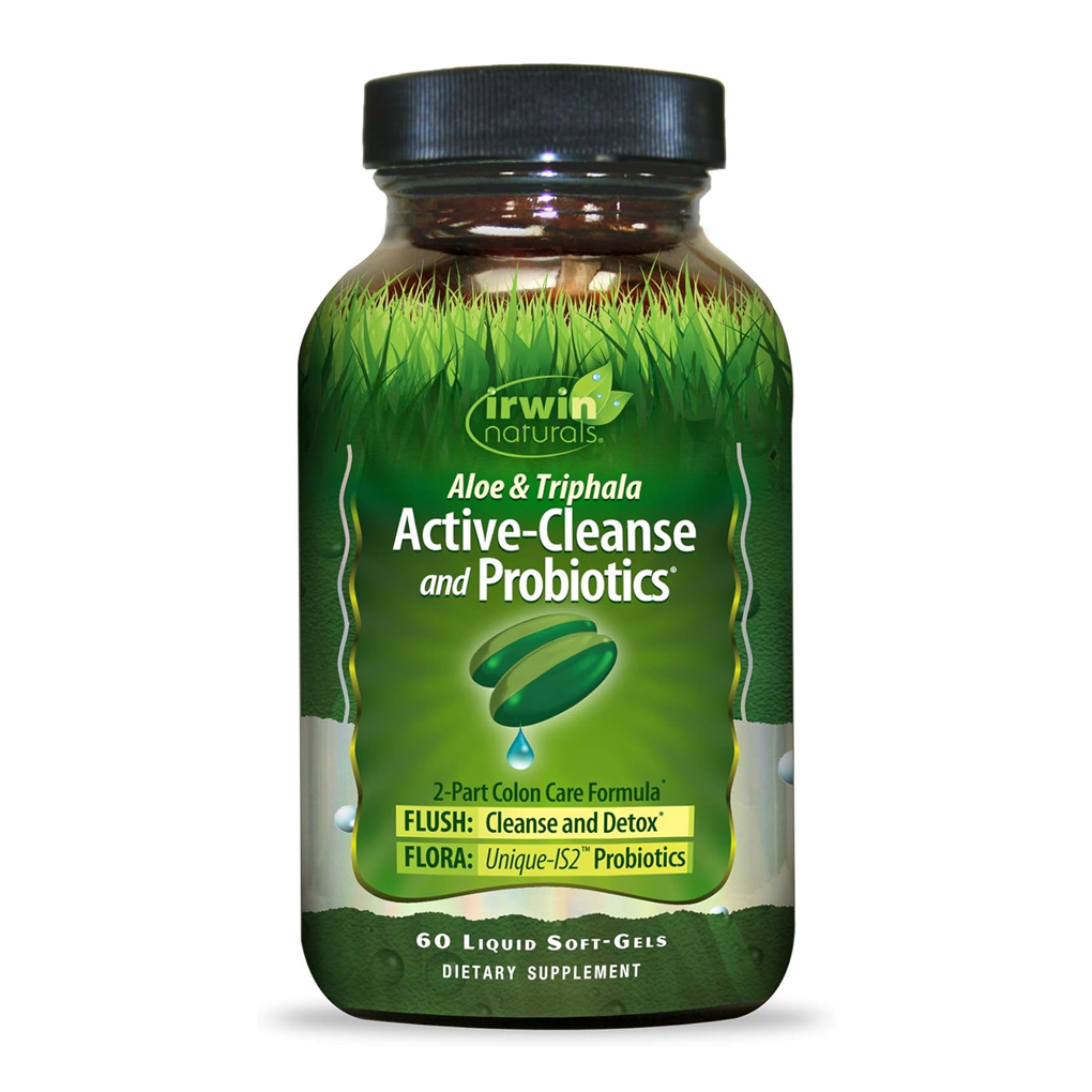 Irwin Naturals, Aloe & Triphala  Active-Cleanse and Probiotics / 60 Liquid Soft-Gels