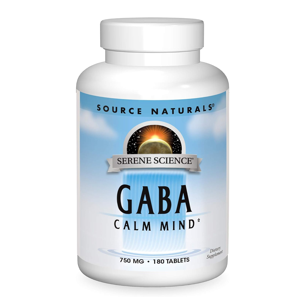 Source Naturals GABA Calm Mind -750 mg. /180 Tablets