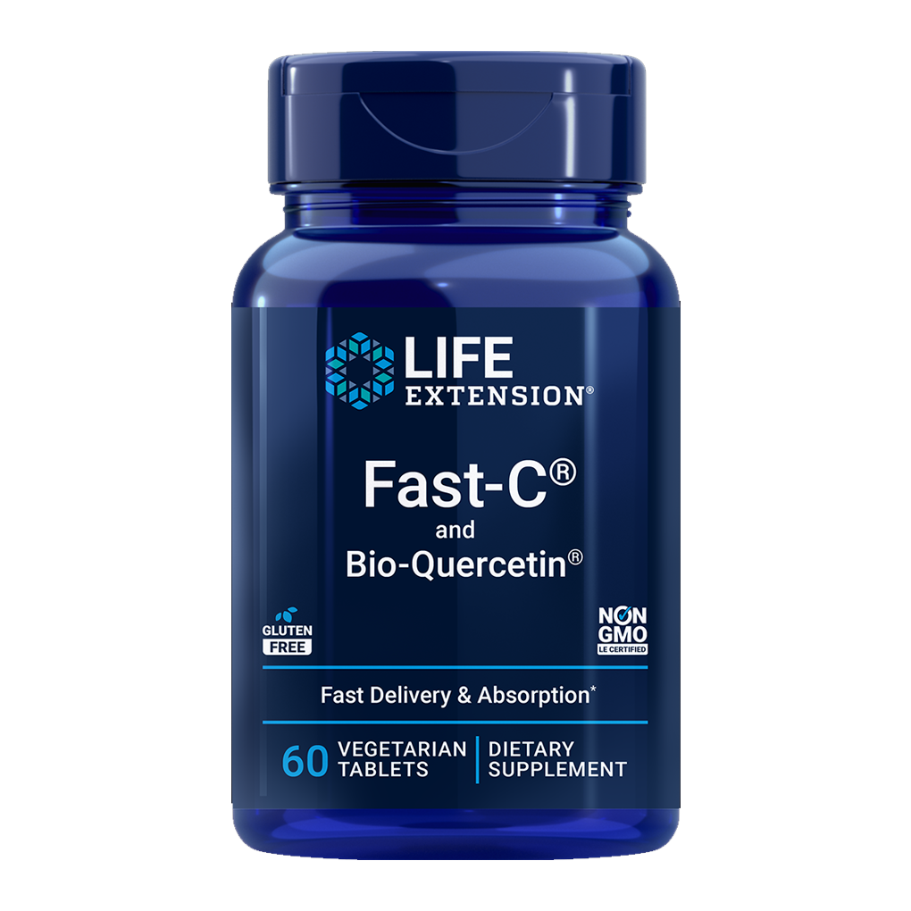 Life Extension FAST-C® AND BIO-QUERCETIN PHYTOSOME / 60 Vegetarian Tablets