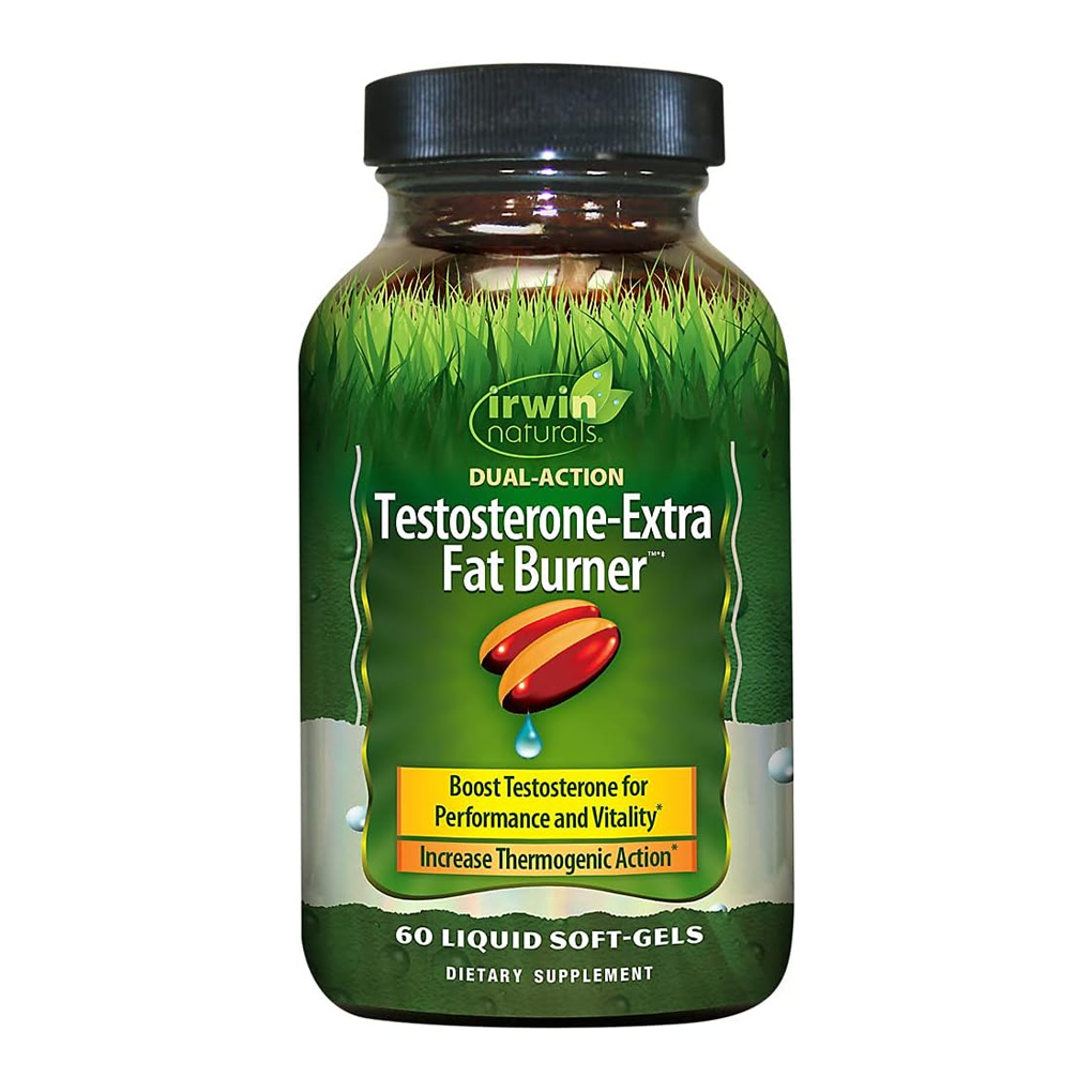 Irwin Naturals, Testosterone-Extra Fat Burner / 60 Liquid Soft-Gels