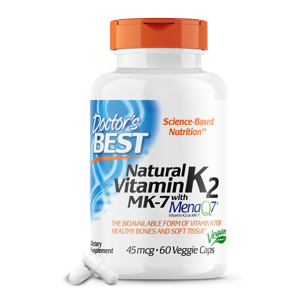 Doctor's Best Natural Vitamin K2 MK-7 with MenaQ7 - 100 mcg / 60 Veg Caps