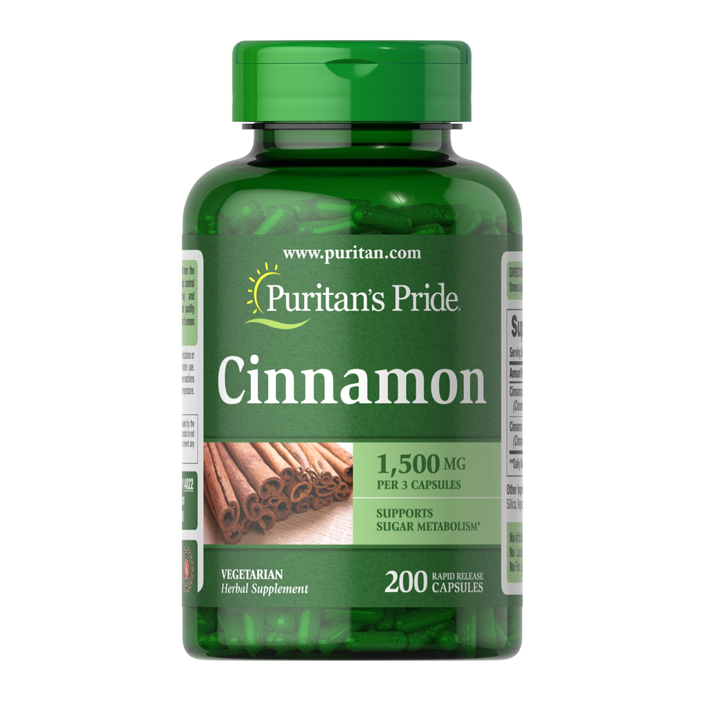 Puritan's Pride  Cinnamon 500 mg / 200 Capsules