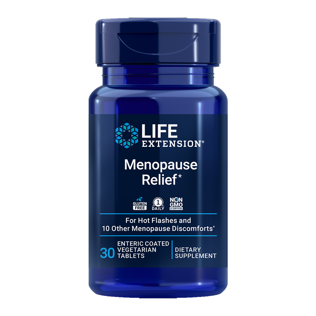 Life Extension  Menopause Relief / 30 enteric-coated vegetarian tablets