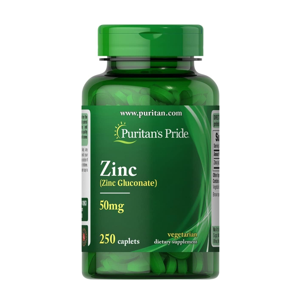 Puritan's Pride Zinc 50 mg / 250 Tablets