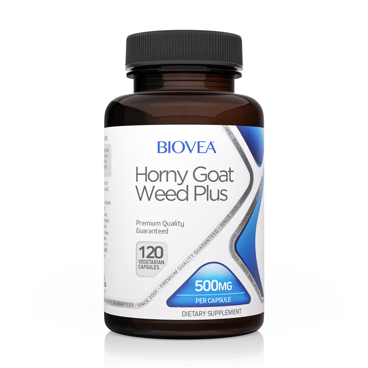 BIOVEA  HORNY GOAT WEED PLUS (with MACA) / 120 Vegetarian Capsules