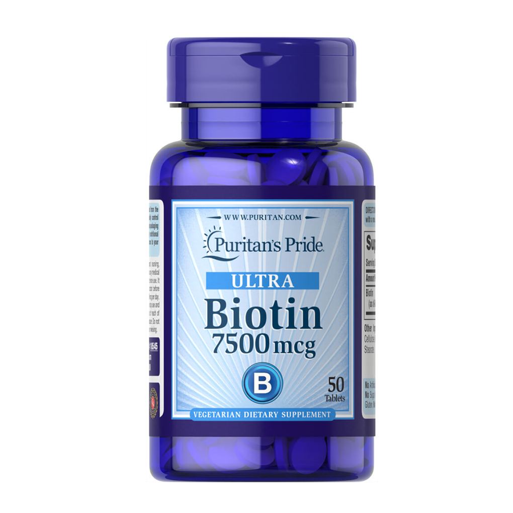 Puritan's Pride Biotin 7500 mcg / 50 Tablets