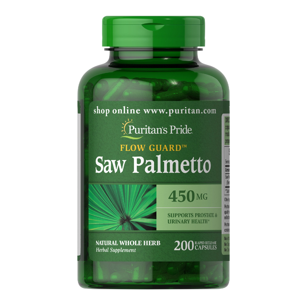 Puritan's Pride Saw Palmetto 450 mg / 200 Capsules