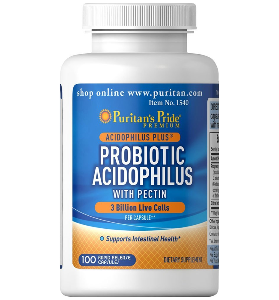 Puritan’s Pride Probiotic Acidophilus with Pectin 3 billion / 100 Capsules