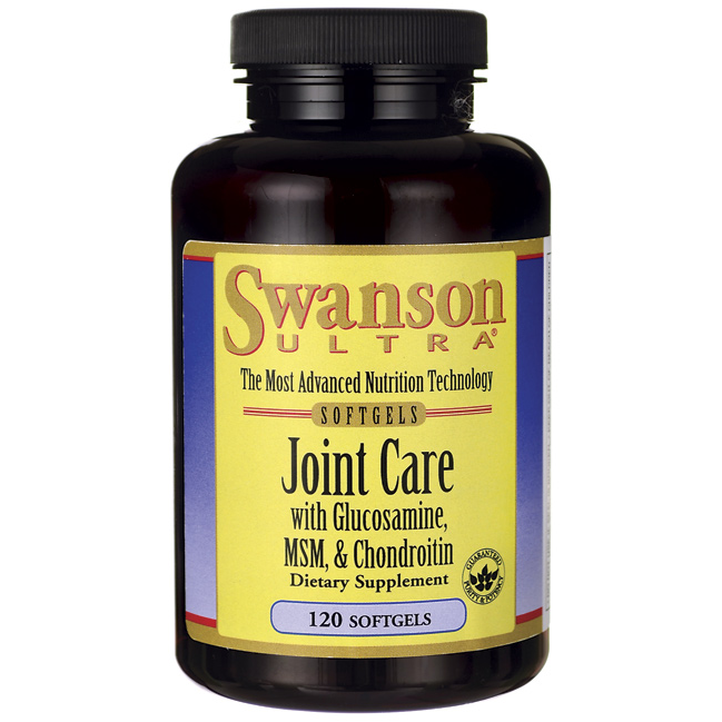 Swanson Ultra Joint Care with Glucosamine, MSM & Chondroitin / 120 Sgels
