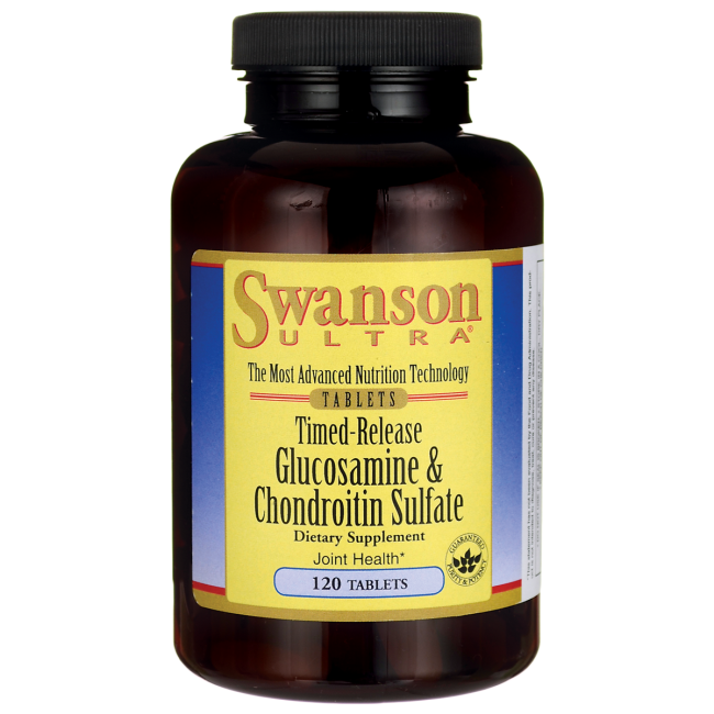  Swanson Ultra Timed-Release Glucosamine & Chondroitin Sulfate 750/600 mg - 120 Tabs