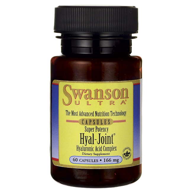  Swanson Ultra Super Potency Hyal-Joint Hyaluronic Acid Complex 166 mg / 60 Caps