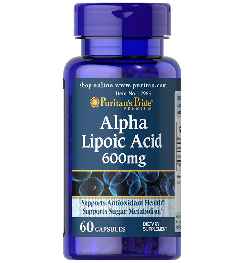 Puritan’s Pride Alpha Lipoic Acid 600 mg / 60 Capsules