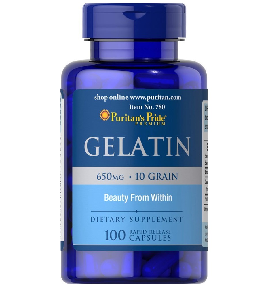Puritan's Pride Gelatin 650 mg / 100 Caps