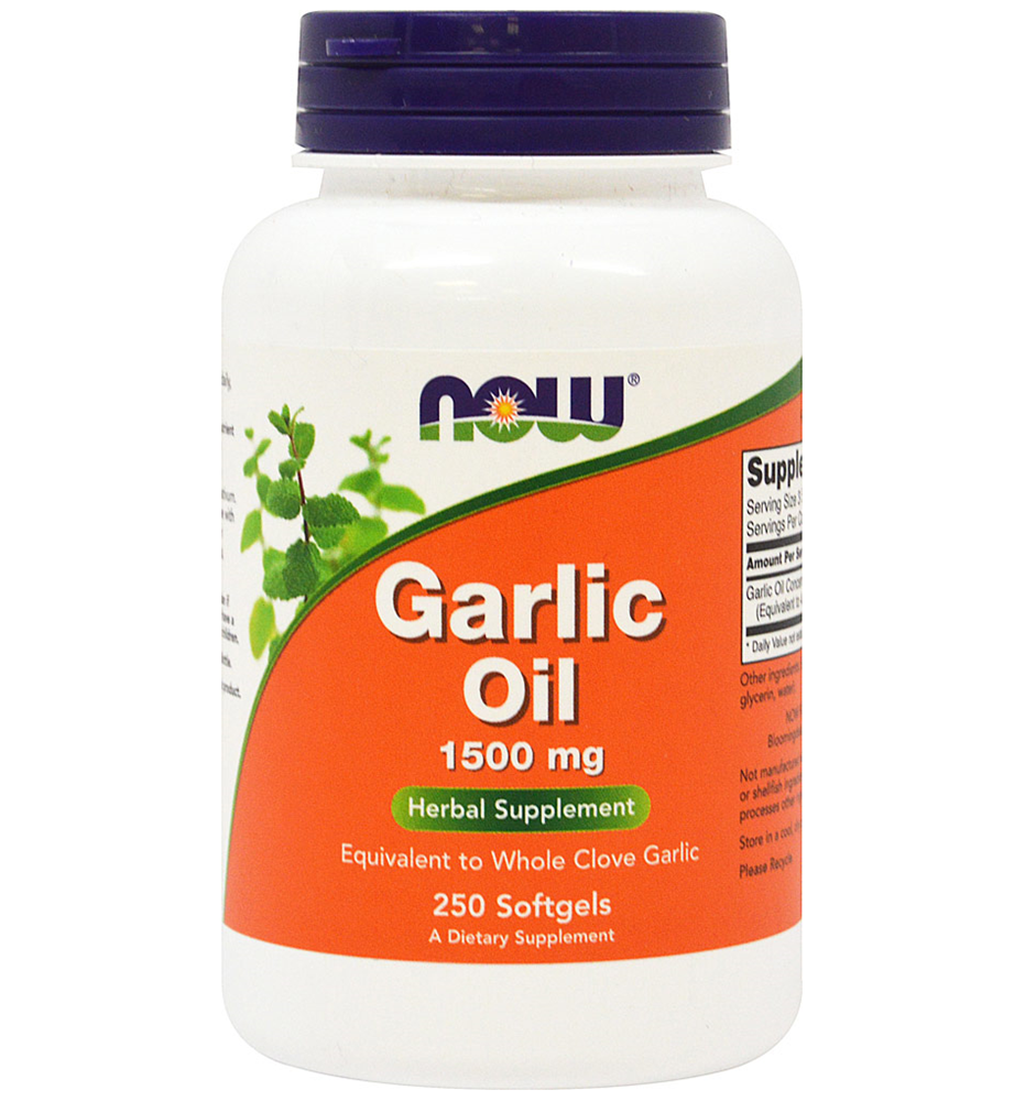 NOW® Foods Garlic Oil 1500 mg / 250 Softgels