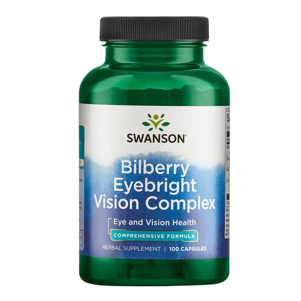 Swanson Premium Bilberry Eyebright Vision Complex / 100 Caps
