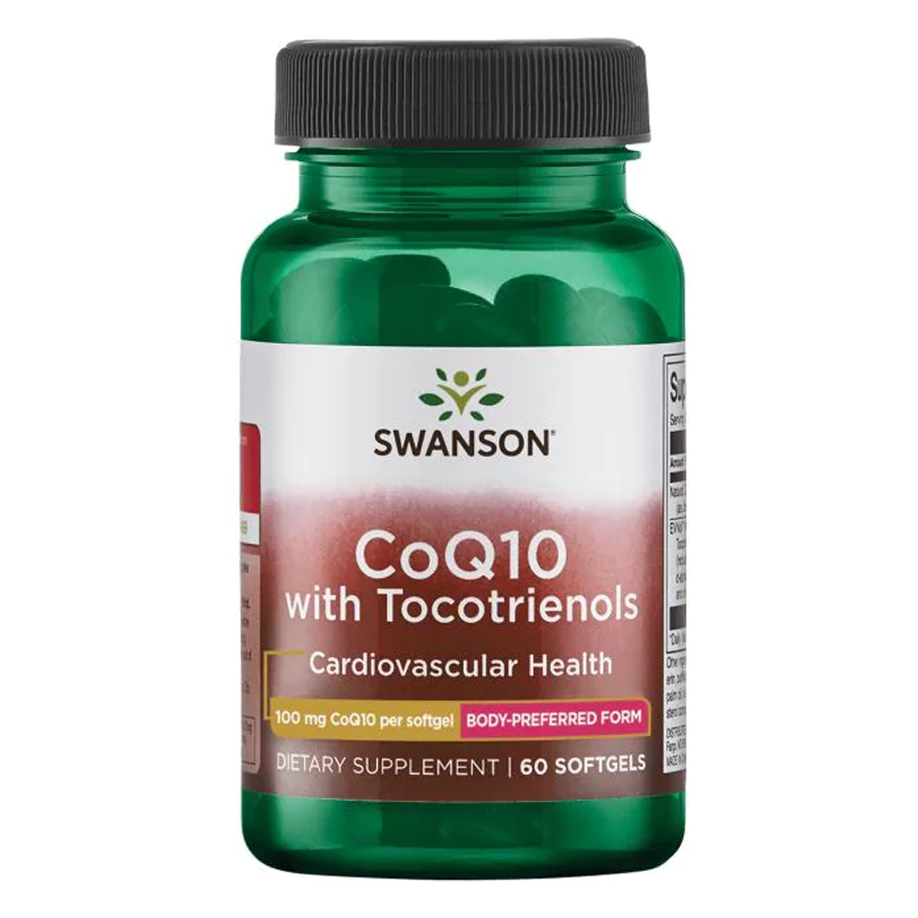 Swanson Ultra CoQ10 100 mg with 10 mg Tocotrienols 100/10 mg - 60 Sgels