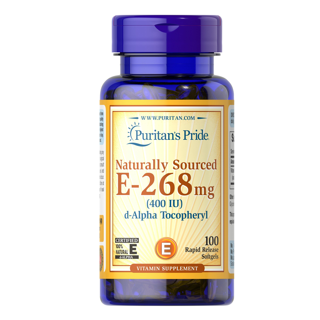 Puritan’s Pride Vitamin E-400 iu 100% Natural / 100 Softgels