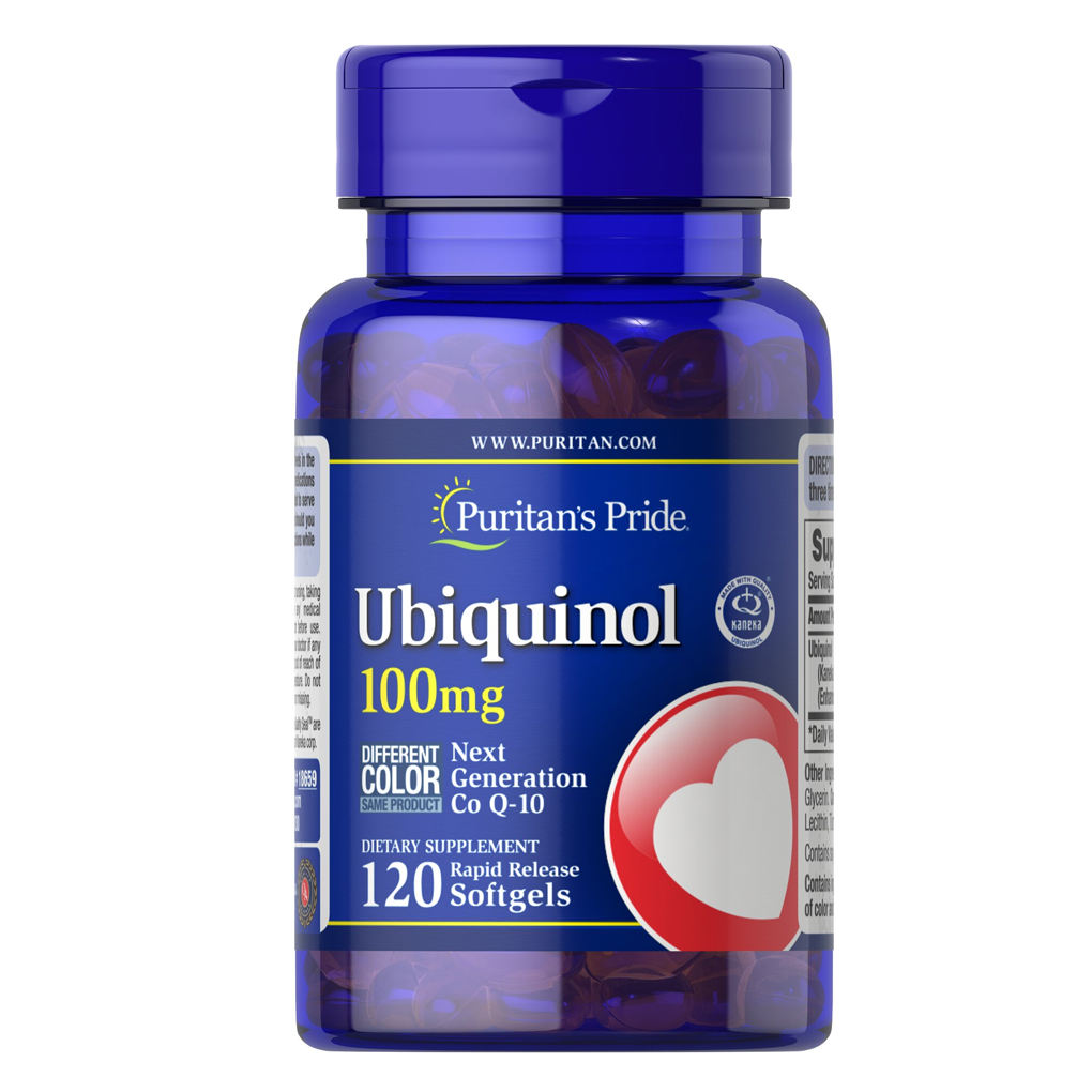 Puritan's Pride Ubiquinol 100 mg / 120 Rapid Release Softgels