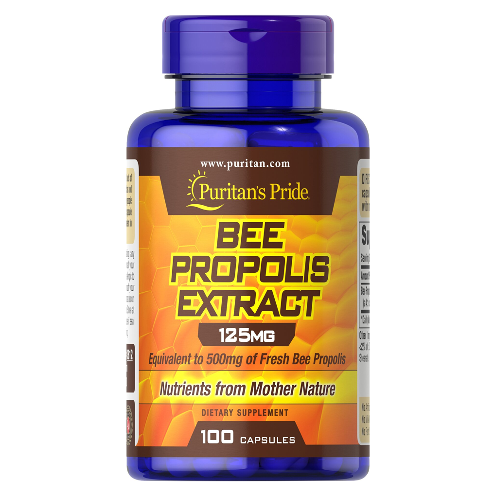 Puritan's Pride Bee Propolis 500 mg. / 100 Capsules