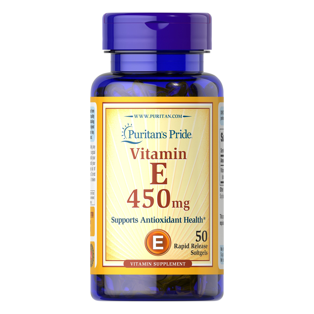 Puritan's Pride  Vitamin E 450 mg (1000 IU) / 50 Softgels