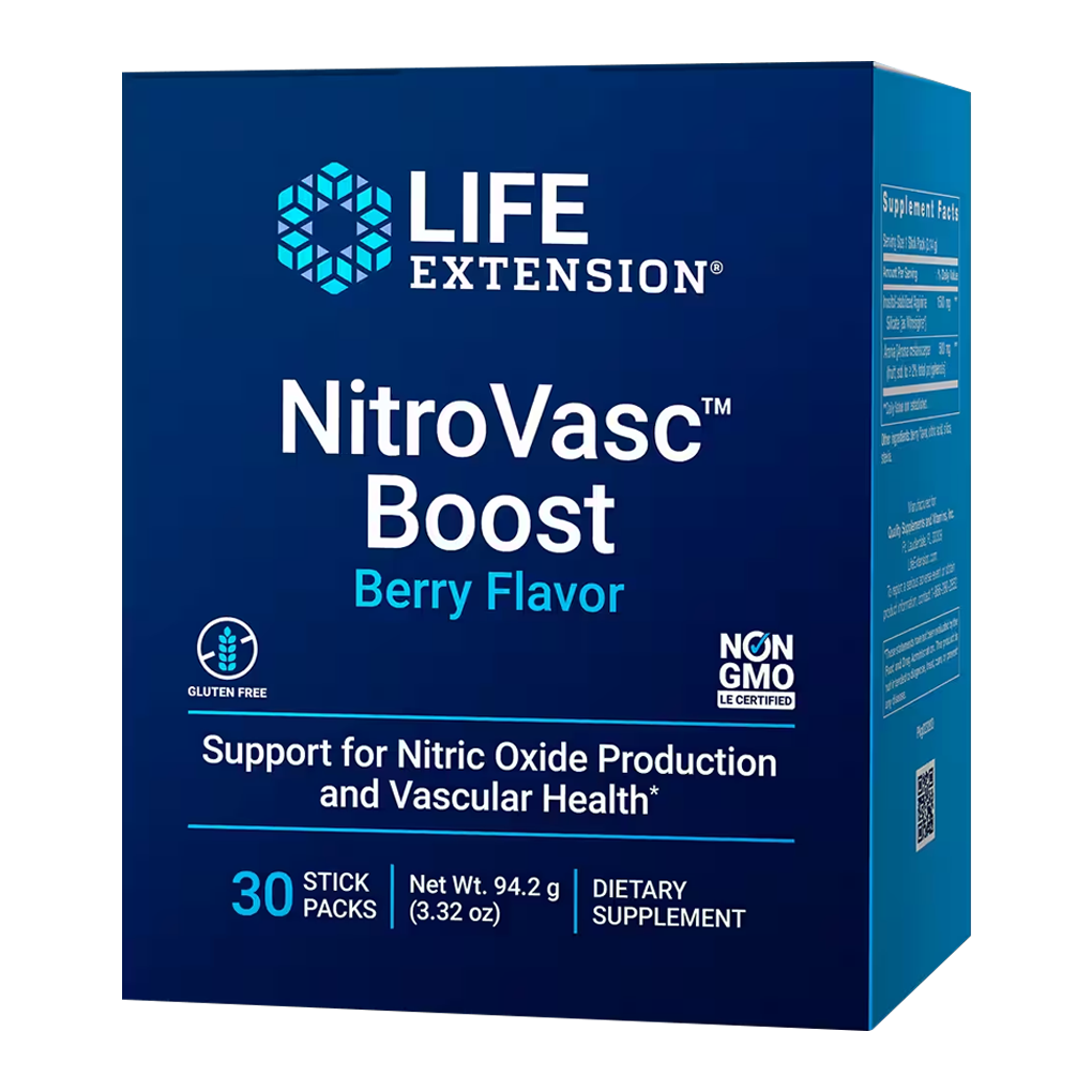 Life Extension  NitroVasc™ Boost (Berry) / 30 Stick Packs