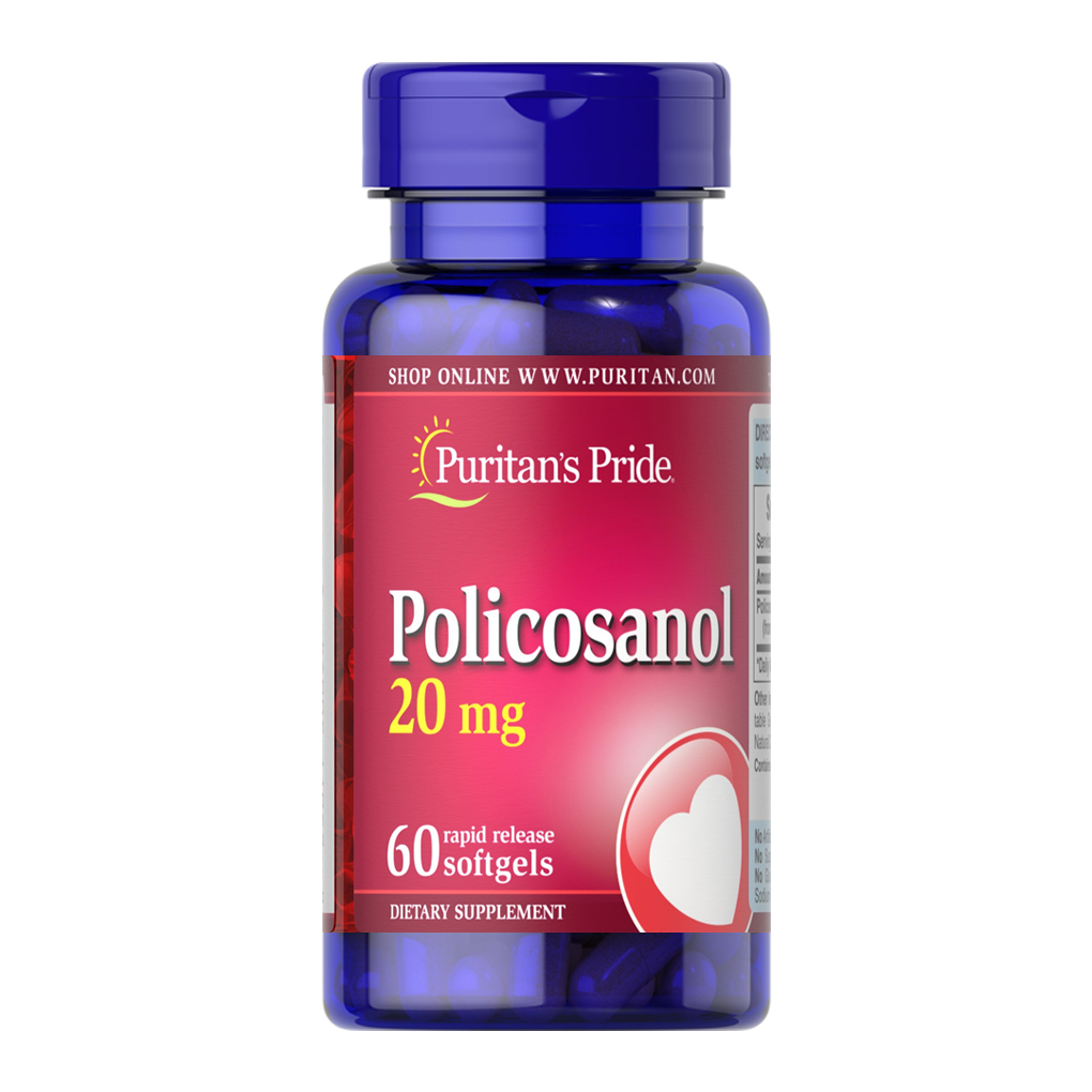 Puritan’s Pride Policosanol 20 mg/ 60 Softgels