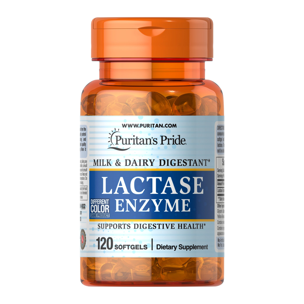 Puritan's Pride Lactase Enzyme 125 mg / 120 Softgels